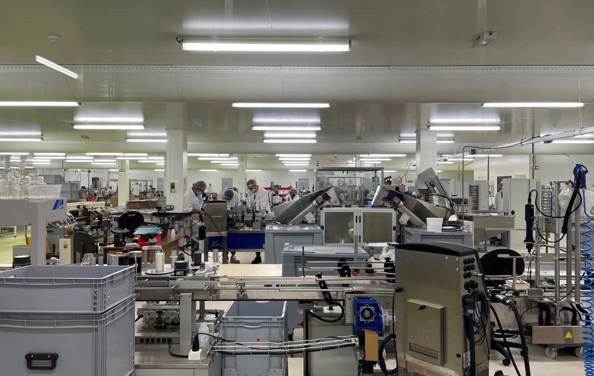Factory packing and equipment area